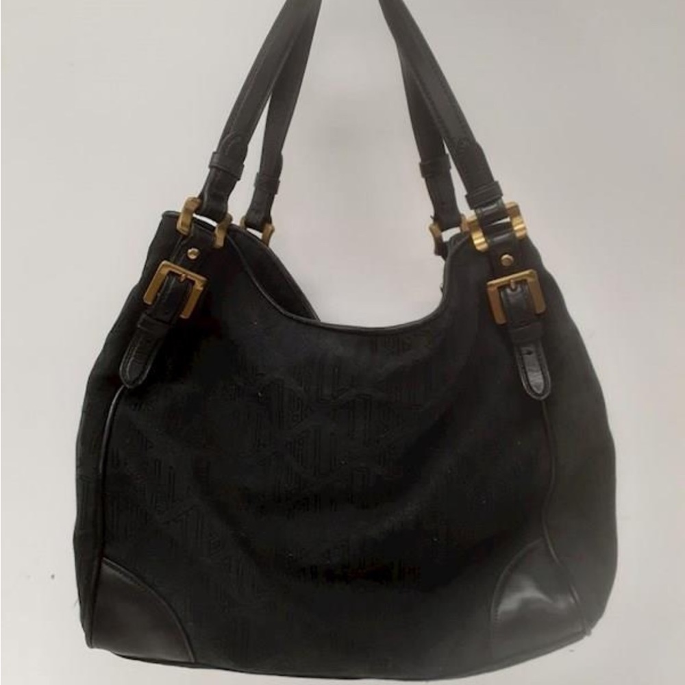 Black Ralph Lauren signature print shoulder bag - Picture 3 of 8